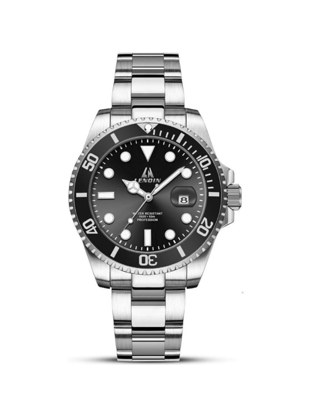 ⚡Silver Gold Black Watches Stainless Steel Watches for Men Waterproof Analog